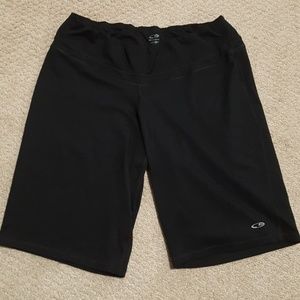 Black workout shorts
